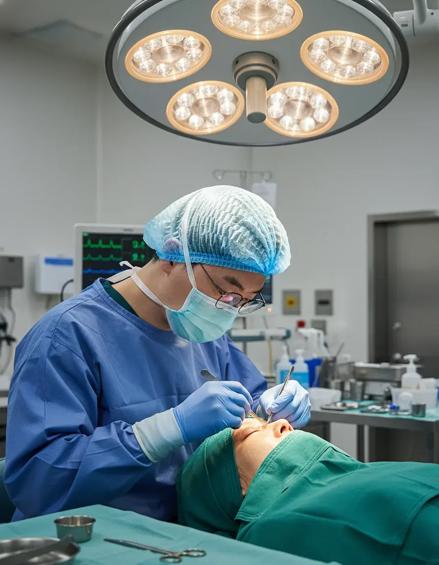 下まぶたのたるみ取り