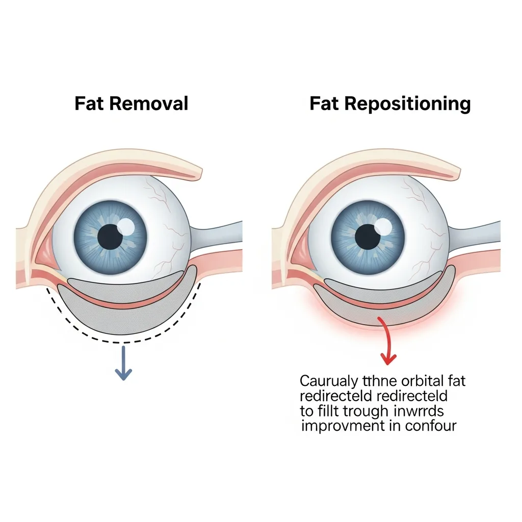 under-eye-fat-repositioning-korea — иллюстрация