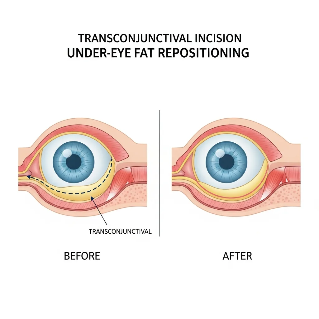 under-eye-fat-repositioning-korea — иллюстрация
